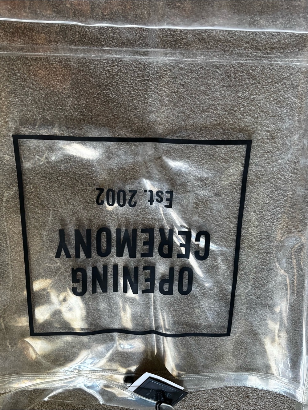 Giant Opening Ceremony Transparent Box Logo Tote - Picture 4 of 5